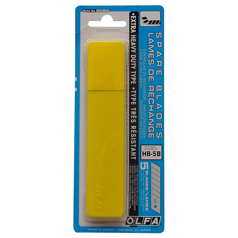 1808000 OLFA HB-5B Cuttermesser-Klingen 25mm für OLFA H1 (5St.) – Produktbild