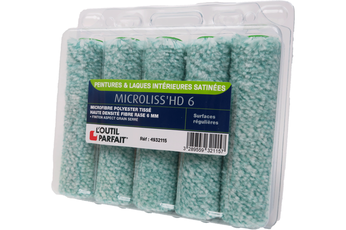 4932110 L'Outil Parfait Microliss HD 6 Mikrofaserrolle – 11 cm (10er-Pack) – Bild 3