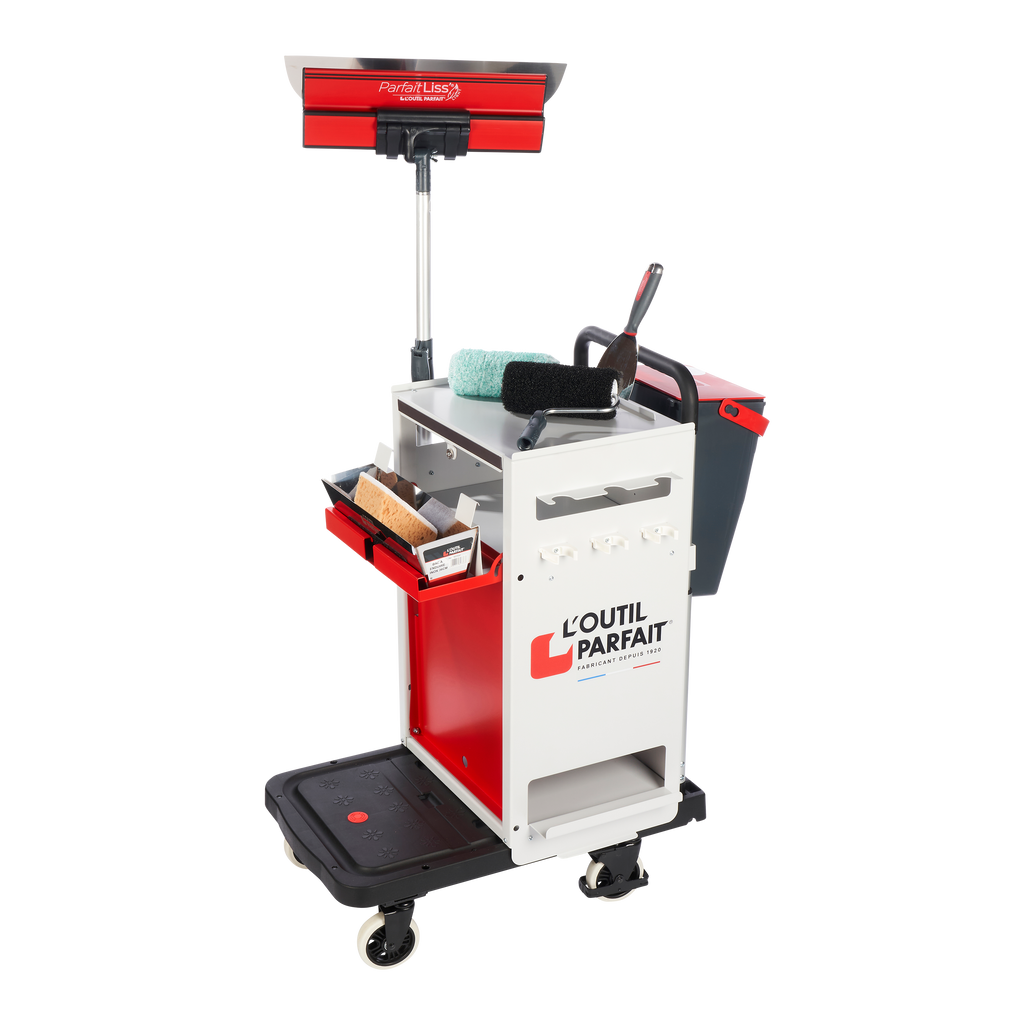 80660 L'Outil Werkstattwagen für Trockenbauer & Maler (Kiste + Fahrgestell + Wanne + ParfaitBox)