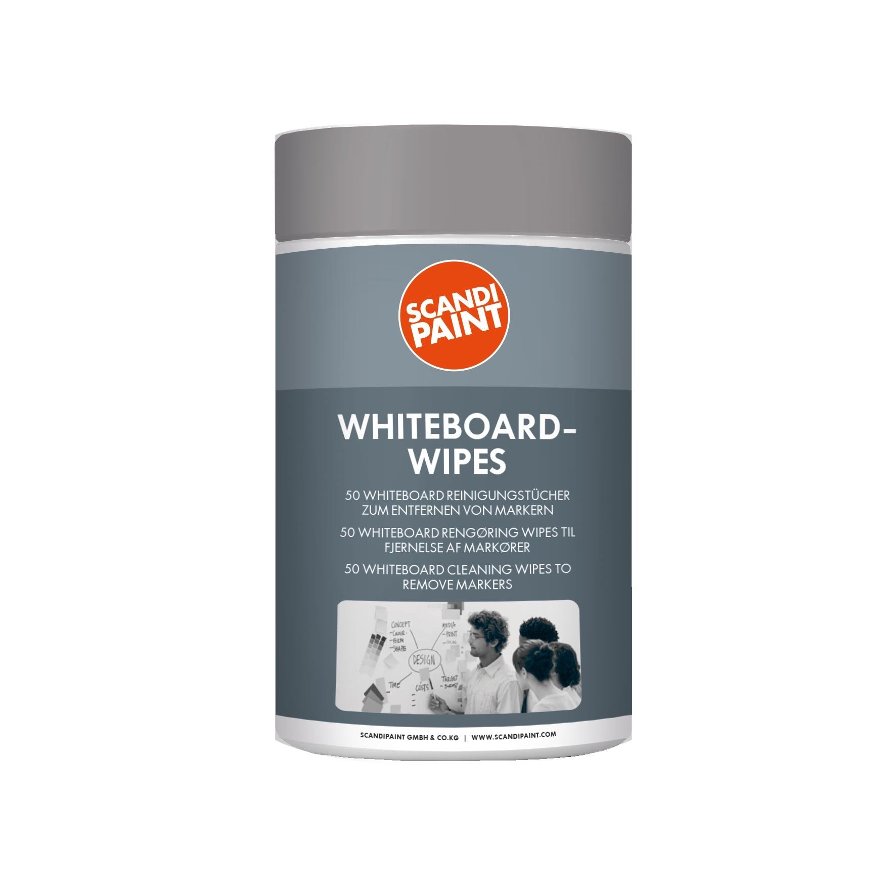 SCANDIPAINT Whiteboard-Tücher – 50 Stück – Produktbild